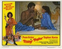 3c477 FRIDAY FOSTER LC #7 1976 sexy Pam Grier & Thalmus Rasulala sharing a drink in bed!