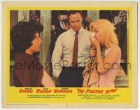 3c479 FUGITIVE KIND LC #4 1960 c/u of Marlon Brando between Anna Magnani & Joanne Woodward!