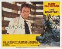 3c481 GAUNTLET LC #2 1977 close up of Clint Eastwood all beat up, Frazetta border art!