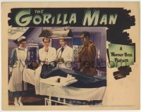 3c490 GORILLA MAN LC 1942 John Loder with fake Nazi doctors standing around operating table!