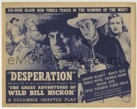 3c085 GREAT ADVENTURES OF WILD BILL HICKOK chapter 12 TC 1938 Wild Bill Elliott, Desperation!
