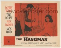 3c503 HANGMAN LC #4 1959 Robert Taylor handcuffed to sexy Tina Louise on bed, Michael Curtiz!