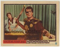 3c504 HANNIBAL LC #1 1960 eyepatch-wearing warrior Victor Mature with torch, Edgar Ulmer directed!