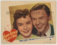 3c514 HENRY ALDRICH PLAYS CUPID LC #4 1943 great close portrait of Jimmy Lydon with Diana Lynn!