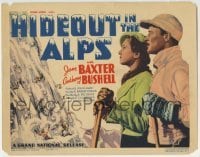 3c093 HIDEOUT IN THE ALPS TC 1937 English Jane Baxter & Anthony Bushell, wild avalanche art!