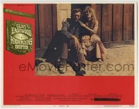 3c518 HIGH PLAINS DRIFTER LC #6 1973 c/u of Clint Eastwood with his hand on Marianna Hill's knee!