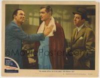 3c532 HUCKSTERS LC #3 1947 Keenan Wynn tells Clark Gable his comedy will leave 'em in the aisles!