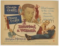 3c100 I MARRIED A WOMAN TC 1958 five images of sexiest Diana Dors + Adolphe Menjou & George Goebel!