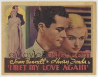 3c544 I MET MY LOVE AGAIN Other Company LC 1938 romantic close up of Joan Bennett & Tim Holt!