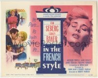 3c104 IN THE FRENCH STYLE TC 1963 art of sexy Jean Seberg in Paris, written by Irwin Shaw!