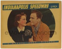 3c553 INDIANAPOLIS SPEEDWAY LC 1939 romantic c/u of Pat O'Brien & pretty Gale Page, Howard Hawks!