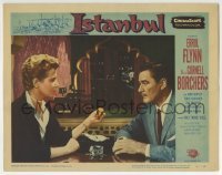3c563 ISTANBUL LC #8 1957 Errol Flynn & Cornell Borchers in Turkey's city of a thousand secrets!