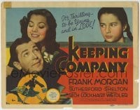 3c114 KEEPING COMPANY TC 1940 Ann Rutherford, John Shelton, Virginia Weidler, young & in love!