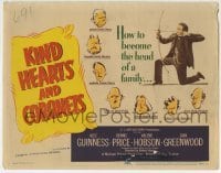 3c116 KIND HEARTS & CORONETS TC 1950 Alec Guinness in how to become the head of a family, Ealing!