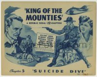 3c118 KING OF THE MOUNTIES chapter 5 TC 1942 Allan Lane in WWII Republic serial, Suicide Dive!