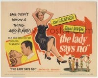 3c121 LADY SAYS NO TC 1951 sexy Joan Caulfield was willing to learn about men from David Niven!