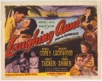3c125 LAUGHING ANNE TC 1954 great images of Wendell Corey romancing Margaret Lockwood!