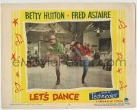 3c610 LET'S DANCE LC #8 1950 great image of dancing and shooting Fred Astaire & Betty Hutton!