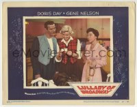 3c633 LULLABY OF BROADWAY LC #2 1951 c/u of Doris Day & Billy De Wolfe happily reading a note!