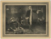 3c637 MADAME MYSTERY LC 1926 Captain Oliver Hardy fallen in trunk ordered out by Theda Bara!