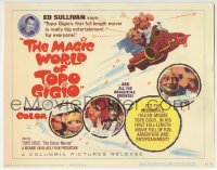 3c131 MAGIC WORLD OF TOPO GIGIO TC 1965 wacky Italian mouse fantasy, Ed Sullivan pictured!