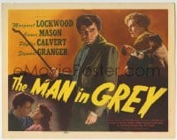 3c135 MAN IN GREY TC 1945 menacing James Mason, Margaret Lockwood, Stewart Granger, Calvert!