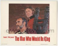 3c648 MAN WHO WOULD BE KING LC #5 1975 c/u of British soldiers Sean Connery & Michael Caine!