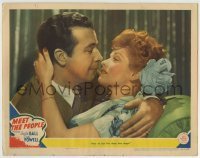 3c656 MEET THE PEOPLE LC 1944 c/u of Lucille Ball & Dick Powell, who can now live those love songs!