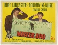 3c142 MISTER 880 TC 1950 Burt Lancaster, Dorothy McGuire, U.S. Treasury counterfeiting!