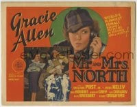 3c144 MR. & MRS. NORTH TC 1942 Gracie Allen, world's funniest female becomes a riotous detective!