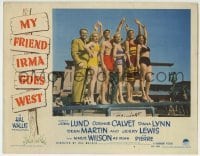 3c693 MY FRIEND IRMA GOES WEST LC #4 1950 Dean Martin & Jerry Lewis with top stars in swimsuits!