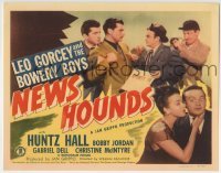 3c151 NEWS HOUNDS TC 1947 Leo Gorcey, Huntz Hall & The Bowery Boys + sexy Nita Bieber, sports fix!