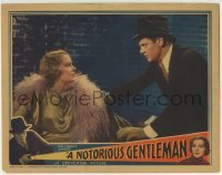 3c719 NOTORIOUS GENTLEMAN LC 1935 crazy Charles Bickford frames Vinson for a murder he did, rare!