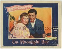 3c726 ON MOONLIGHT BAY LC #5 1951 great c/u of Gordon MacRae serenading pretty Doris Day!