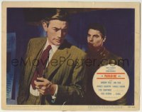 3c737 PARADINE CASE LC #3 1948 Gregory Peck holding pipe by Louis Jourdan, Alfred Hitchcock