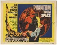 3c164 PHANTOM FROM SPACE TC 1953 art of strange alien carrying woman, his power menaced the world!