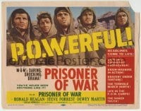 3c168 PRISONER OF WAR TC 1954 Ronald Reagan vs Communists, MGM's daring & shocking drama!