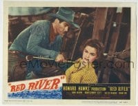 3c774 RED RIVER LC #7 1948 Montgomery Clift pulls arrow from incredibly brave Joanne Dru's shoulder