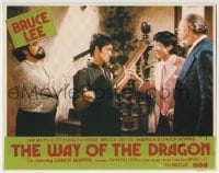 3c784 RETURN OF THE DRAGON LC #7 1974 bad guys hold a gun to kung fu master Bruce Lee's head!