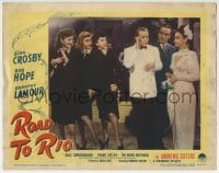3c794 ROAD TO RIO LC #1 1948 Bob Hope, Bing Crosby, Dorothy Lamour & The Andrews Sisters!