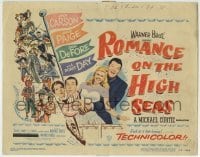 3c178 ROMANCE ON THE HIGH SEAS TC 1948 first Doris Day, Jack Carson, Don DeFore, Janis Paige