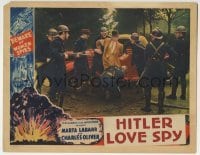 3c813 SECOND BUREAU LC 1937 group of soldiers search man standing by car, Hitler Love Spy!