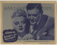 3c814 SECRET OF THE WHISTLER LC #2 1946 Leslie Brooks feels murder in the artist's loving touch!