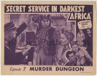 3c816 SECRET SERVICE IN DARKEST AFRICA chapter 7 LC 1943 Arab guy attacking woman, Murder Dungeon!