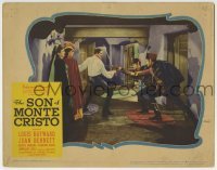 3c847 SON OF MONTE CRISTO LC 1940 Joan Bennett watches Louis Hayward fighting two guards at once!