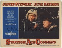 3c870 STRATEGIC AIR COMMAND LC #6 1955 close up of pilot James Stewart flying his bomber!