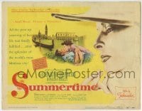 3c198 SUMMERTIME TC 1955 Katharine Hepburn went to Venice a tourist & came home a woman, David Lean