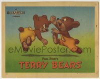 3c886 TERRY-TOON LC #4 1946 great cartoon image of Paul Terry's Terry Bears dancing happily!