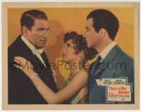 3c896 THIS IS MY AFFAIR LC 1937 sexy Barbara Stanwyck between Robert Taylor & Victor McLaglen!