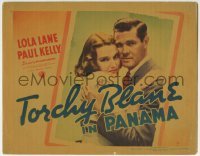 3c213 TORCHY BLANE IN PANAMA TC 1938 romantic close up of pretty Lola Lane & Paul Kelly!
